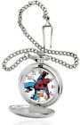 W001742 Marvel Mens Silver Pocket Watch Chain 843231078925