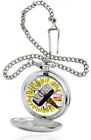 W001748 Avengers Marvel Hulk Mens Silver Pocket Watch Chain 843231078987