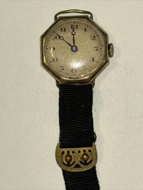 Pre-1898 Wadsworth Antique Astor With E.e.r. Watch Case 14k Gf 15j Lady Works Great