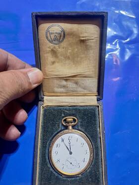 0813f Waltham Vintage Pocket Watch Royal Model 1894 Not Working