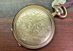10232923 Waltham 1901 8s Pocket Watch In B And Royal 20 Year Gold Filled Case Runs Winds