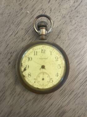 10733757 Waltham 1901 Mens Pocket Watch Grade 220 12s 15j For Repair Td2