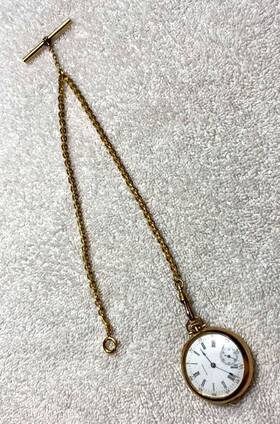 10854082 Waltham Antique American Gp Pocket Watch...working Video