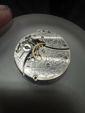 11222546 Waltham Grade Seaside 6s Pocket Watch Movement For Parts/repair Broken Balance