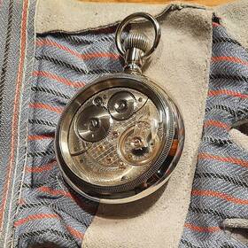 12080840 Waltham Antique 18s Diamond Cap 21j Railroad Pocket Watch Vanguard Video Watchit