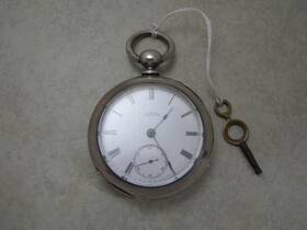1239115 Waltham A.w. Co.- Waltham- Coin Silver- 1239115- Wm. Ellery- 1879- Runs- Pocket Watch