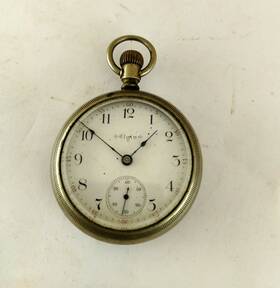 Waltham 13-c780 Vintage 1904 Elgin Open Face Pocket Watch 18s 7-jewels