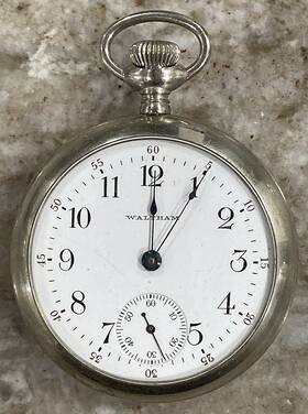 13881247 Waltham 15 Jewel Nickel Silver Pocket Watch American Company