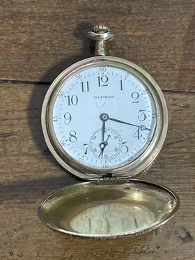 14031177 Waltham 17 Jewels G.f. Pocket Watch Inch Royal 12s Serial# 1894