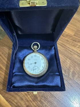 14159299 Waltham Large Antique Gold Filled Men S 18sopen Face Pocket Watch Runs
