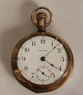 14308195 Waltham Pocket Watch 17 Jewel Cwcco Trade Mark 25years 2255366 Crescent