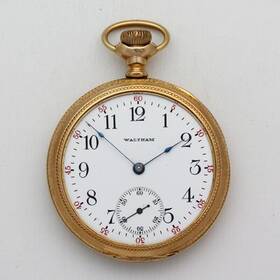 14332992 Waltham Grade 620 Model 1899 16 Size Gold Filled Pocket Watch Ca. 1905