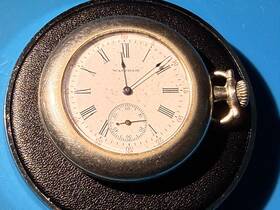 14925503 Waltham Vintage Seaside Pocket Watch For Parts/not Working - See Description