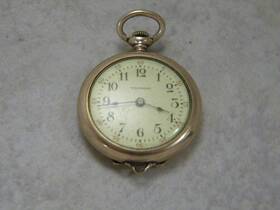 15021005 Waltham Waltham- 15021005- Sapphire- 13j- Hunting- Gold Filled- Pocket Watch