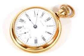 15504034 Waltham Pocket Watch 1883 Grade 1 Gold Filled Fortune Flowers Floral Engraved 18