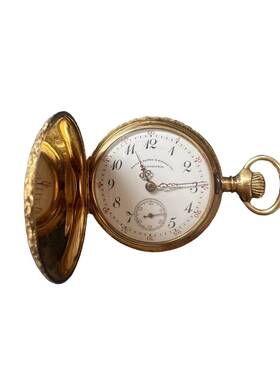 158372 Waltham 14kt Gold A.m.c Co. Lady Pocket Watch Or Pendant With Movement