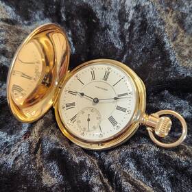 16098992 Waltham 1907 Vanguard Model 1892 23j 18s Heavy Gold Filled With Back Display