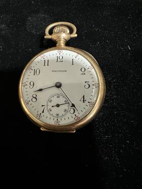 16902516 Waltham Antique 1908 Ladies 14k Gold Pocket Watch Not Running