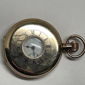 16924764 Waltham Pocket Watch Us 1/2 Hunter 15j S/n C.1908 50mm Pend Set And Wind