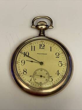 17232859 Waltham Pocket Watch Fahy S Montauk 20 Year Gold Filled Parts Or Repair