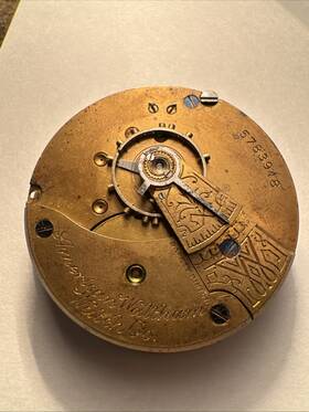 321pw Waltham 183pw American 16 Size - Pocket Watch Movement Item#321pw