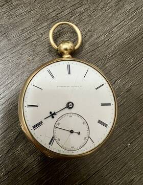 1861 Waltham 1859 Model A.t. And Co. 18s Pocket Watch Circa Scarce