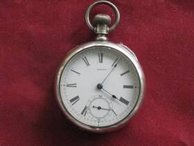 1885-1886 Waltham Antique Bond St. 14s 7j Coin Silver Pocket Watch Ca