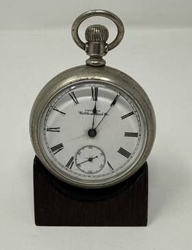 1888-1889 Waltham Grade No. 1 18s Model 1883 7 J Ewels Lever Pocket Watch