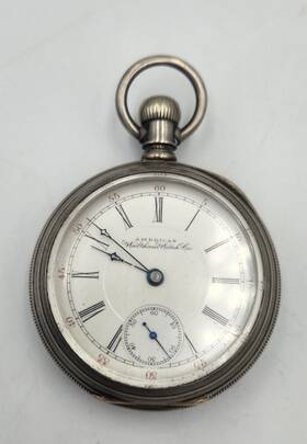 1895-99 Waltham P.s. Bartlett Pocket Watch Running With Sterling Case