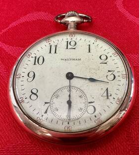 20096768 Waltham 12 Size Gold Filled Pocket Watch