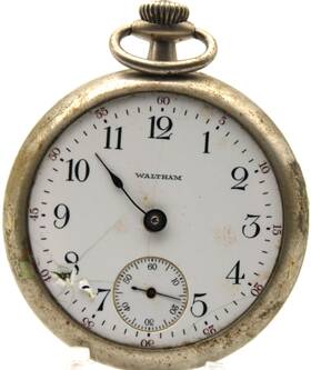 20414247 Waltham 1915 Usa Pocket Watch Grade Sterling 18s 15j Eg
