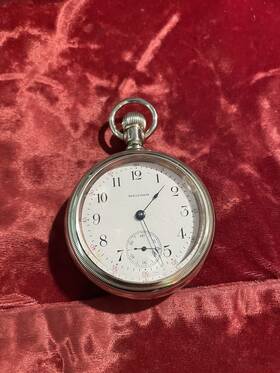 20521081 Waltham American Silver 18s Swing-out Pocket Watch Case Serial Clean