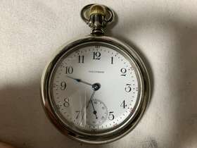 21102836 Waltham Pocket Watch Year 1917 Size 18 7 Jewels S/n Grade