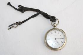 2155189 Waltham P.s Bartlett Silveroid Antique Pocket Watch Model 1877 Serial