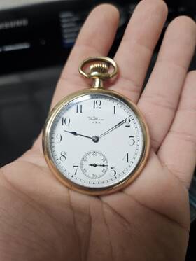 21921744 Waltham Antique Pocket Watch 16s Traveler 1908 20 Years