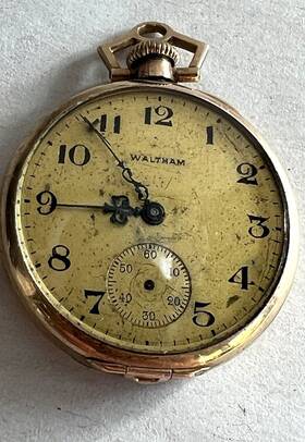 22252770 Waltham Vintage Usa Gold Filled Pocket Watch 1915 As Is Parts
