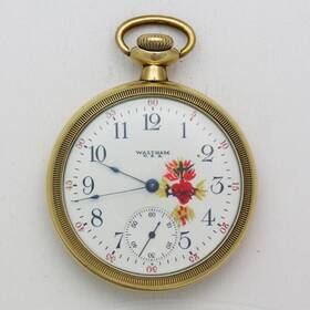 22580562 Waltham 625 Model 1908 16 Size Open Face Gold Filled Pocket Watch Ca. 1919