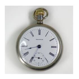 2366928 Waltham 18 Size 15 Jewel Silverode Mechanical Pocket Watch Runs