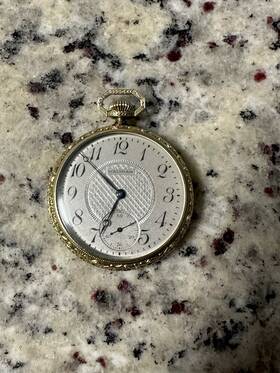 24306842 Waltham Antique 1920 S Running Pocket Watch Beautifully Engraved Excellent Cond