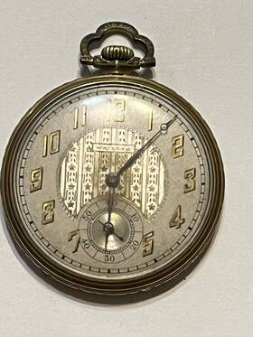 24421810 Waltham Usa Colonial Pocket Watch 14kt Gold Filled 17 Jewel Awwco #24421810