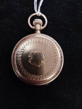 2483597 Waltham Royal Grade 14k Gold Case Pocket Watch 1885 11 Jewels Works