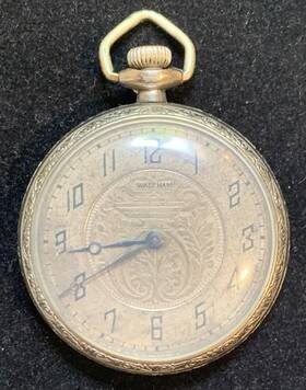 24849147 Waltham Vintage 12 Size 17 Jewel Pocket Watch Not Running