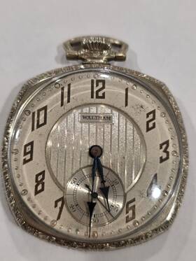 2485422 Waltham Vintage Pocket Watch 17 Jewels 14 Kt Gold Filled Usa