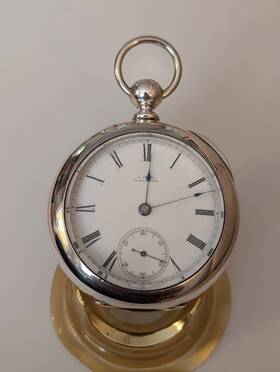 Waltham 2548802 American Co. Pocket Watch Key 15 Jewels Ruby Size 18s. Great