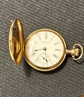 294255 Waltham Rare 1857 Pocket Watch 7 Jewels 14k Yellow Gold Serial #294255