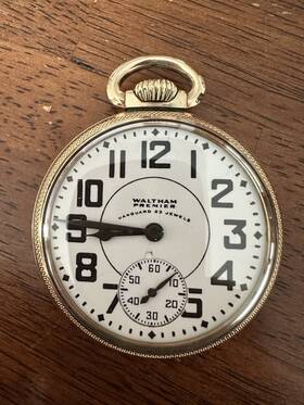 30757324 Waltham Vintage 16s Vanguard 23 Jewel 23j Railroad Gold Filled Pocket Watch Runs