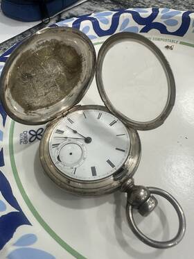310670 Waltham Civil War Pocket Watch. # Sold As Is