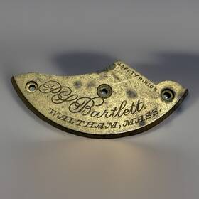 328010 Waltham Inch Bartlett Pocket Watch Plate Serial Mass