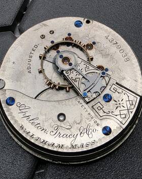 3487687 Waltham Appleton Tracy 18s 15j 1883 Hunting Pocket Watch Movement Parts Or Repai