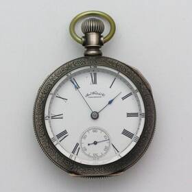 3764854 Waltham P.s. Bartlett Model 1883 18 Size Coin Open Face Pocket Watch Ca. 1888